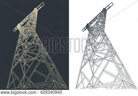 Power Pole Illustration