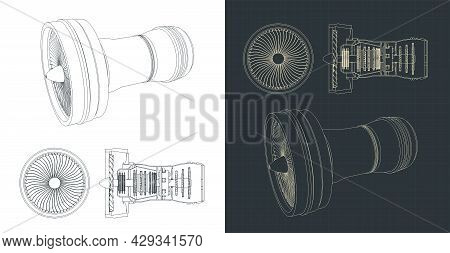 Turbofan Engine Blueprints