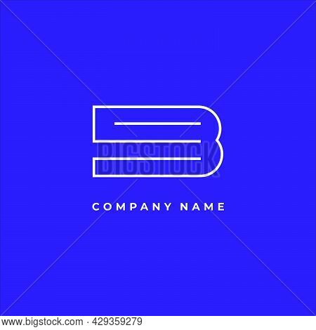Illustration Initial B And E Line Art Logo Inspiration