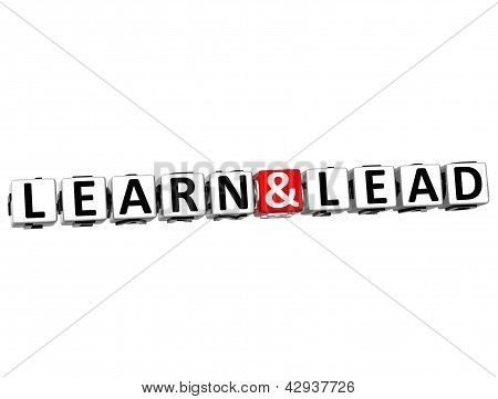 3D učit a vést tlačítko klepnutím sem blok textu