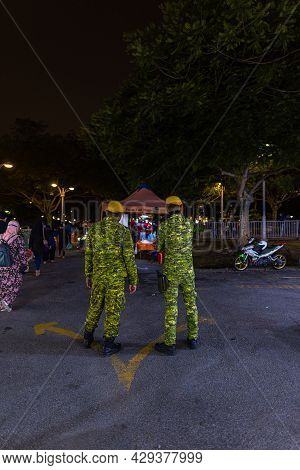 Kuala Lumpur, Malaysia - September 13, 2021: Street Food Night Market At  Putrajaya, Near Kuala Lump