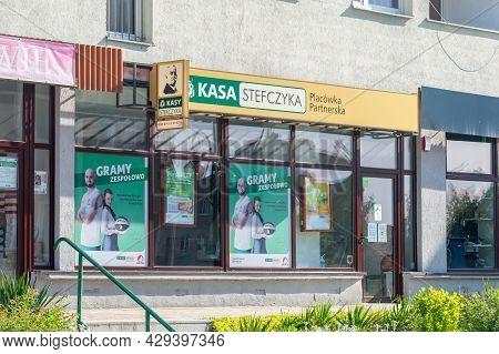 Strzegom, Poland - June 3, 2021: Kasa Stefczyka Bank In Strzegom.