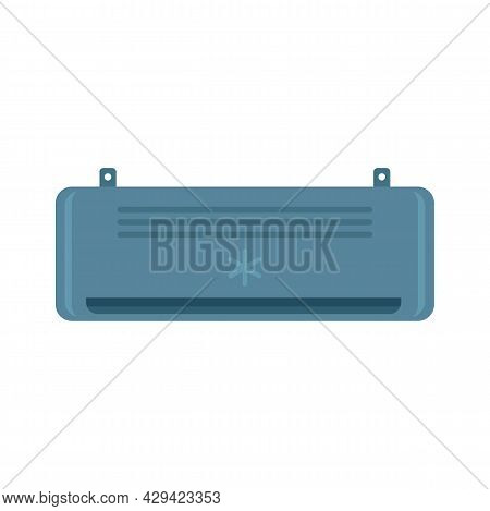 Black Air Conditioner Icon. Flat Illustration Of Black Air Conditioner Vector Icon Isolated On White