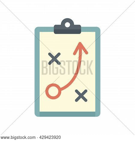 Life Skills Tactical Board Icon. Flat Illustration Of Life Skills Tactical Board Vector Icon Isolate