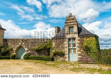 The Beautiful Castle Park Rochefort En Terre In The Medieval Village Of Rochefort-en-terre, Morbihan