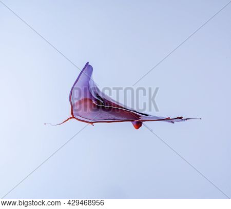 A Purple Blue And Red Splash On A Blue Background To Layer, Composite And Blend With Your Own Produc