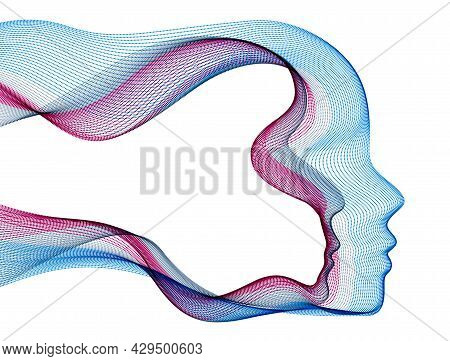 Futuristic Idea Of Digital Software Soul Of Machine, Spirit Of Technocratic Time Evolution Period, H