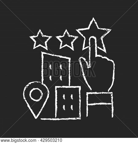 Goodwill Chalk White Icon On Dark Background. Company Purchase. Intangible Business Asset. Sum Of Th