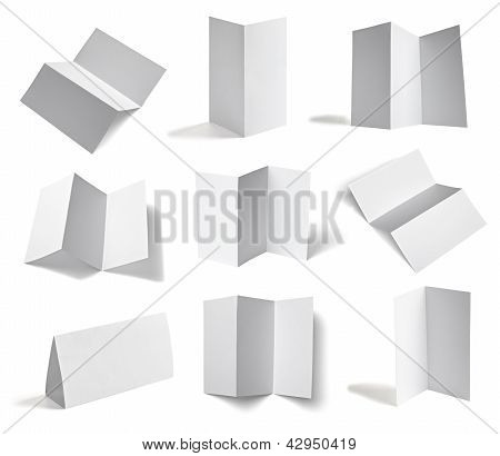 Leaflet Notebook Textbook White Blank Paper Template