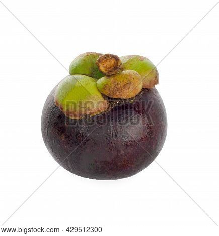 Mangoteen Fruit An Isolated On White Background