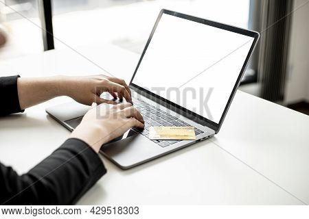 The Concept Of Using Credit Card To Pay For Goods Or Services On Online Websites, Online Shopping By