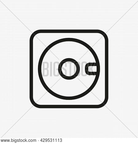 Floppy Disk Icon In Line Design Style. Usage For Web And Mobile Ui Design.