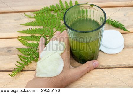 Wood Fern Leaves Decoction For Wound Healing Applications And Skin Problems.