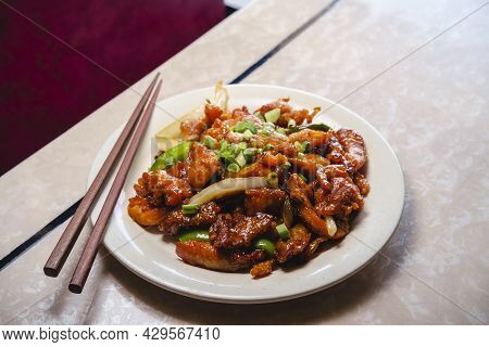 Delicious Authentic Japanese Teriyaki Chicken At Buffet Restaurant