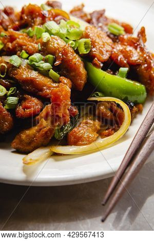 Delicious Authentic Japanese Teriyaki Chicken At Buffet Restaurant