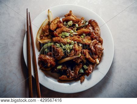 Delicious Authentic Japanese Teriyaki Chicken At Buffet Restaurant