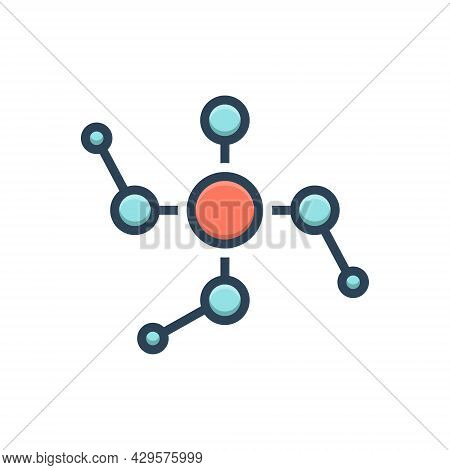 Color Illustration Icon For Phosphoric Phosphorous Acid Atomic Chemistry Chemical Element Formula