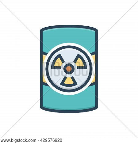 Color Illustration Icon For Hazardous-waste Hazardous Waste Dangerous Perilous Parlous Emergency