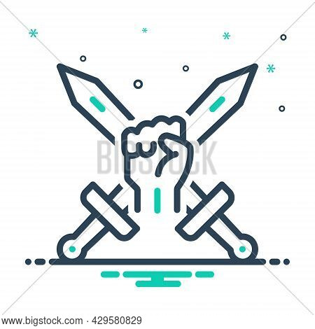 Mix Icon For Offensive Weapon Assault Extremism Onslaught Invasion Putsch Radicalism Revolution Ultr