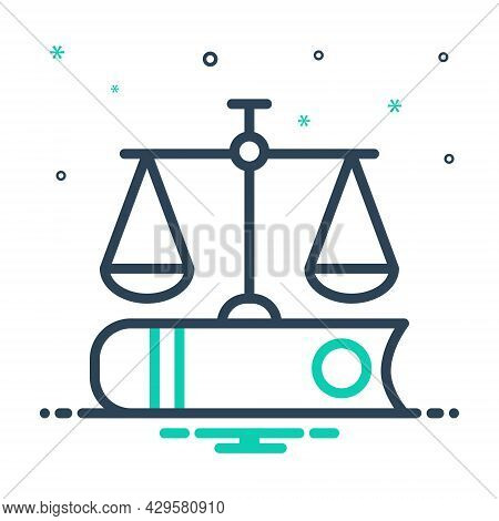 Mix Icon For Justice Book Fairly Adequately Justly Justice Law Weight Judge Legal Equilibrium