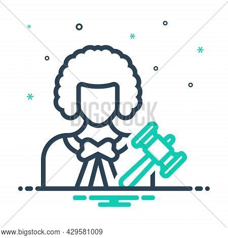 Mix Icon For Lawyer Jurist  Justiciary Judge Advocate Counselor Corporate Consultation