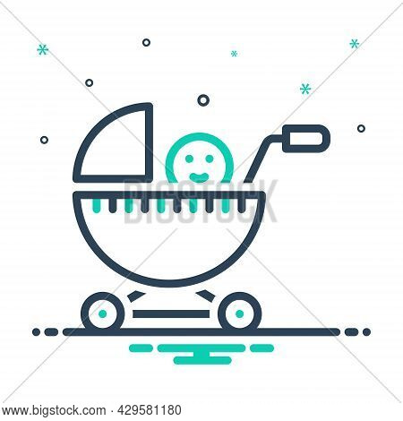 Mix Icon For Baby-stroller Pram Baby Perambulator Pushchair Buggy Carriage Infant Care Child Baby-si