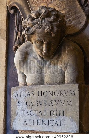 Archiginnasio van Bologna. Emilia-Romagna. Italië.