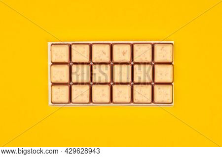 Kaliningrad, Russia - 03.27.2021 - Schogetten Chocolate Trilogia. Delicious Germany Snack. Opened Pa