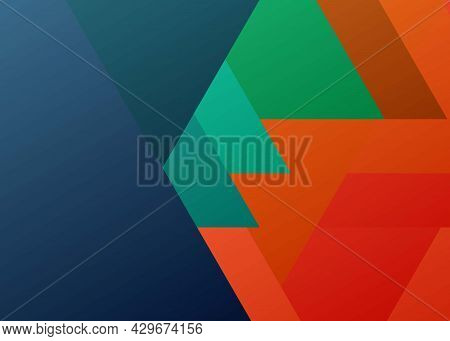 Abstract Geometric Colorful Cover, Background. Vector Design.