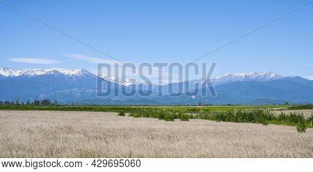 Beautiful Mountains In The Clouds In The Republic Of Abkhazia
