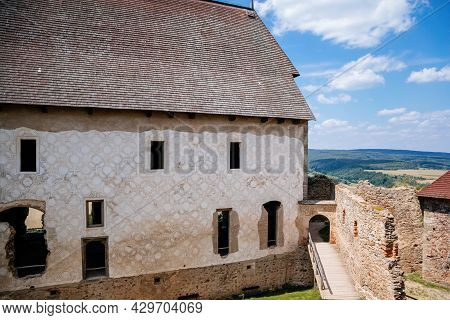Town Zebrak In Central Bohemia, Czech Republic, 24 July 2021: Medieval Royal Gothic Castle Tocnik, G