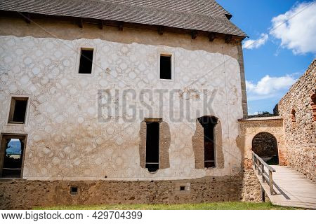 Town Zebrak In Central Bohemia, Czech Republic, 24 July 2021: Medieval Royal Gothic Castle Tocnik, G