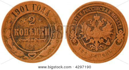 Russische Münze - 2 Kopeken