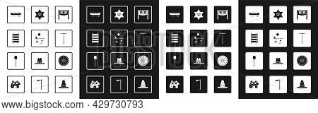 Set Saloon Door, Desert Landscape With Cactus, Railway, Railroad Track, Kayak Canoe Paddle, Pickaxe,