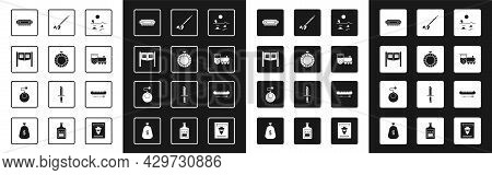 Set Desert Landscape With Cactus, Canteen Water Bottle, Saloon Door, Harmonica, Retro Train, Native 