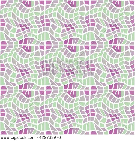 Abstract Vector Texture Consisting Of Wave Cells