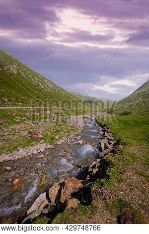 Famous Timmelsjoch High Alpine Road In The Austrian Alps Also Called Passo Rombo - Travel Photograph
