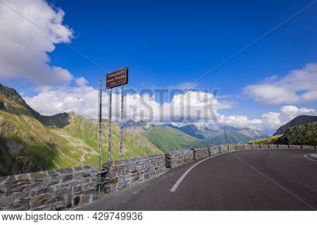 Famous Timmelsjoch High Alpine Road In The Austrian Alps Also Called Passo Rombo - Travel Photograph