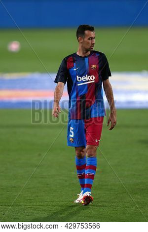 Barcelona, Spain. 08th August 2021 . Sergio Busquets Of Fc Barcelona  During The Pre-season Friendly