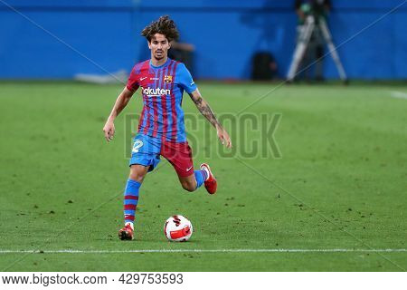 Barcelona, Spain. 08th August 2021 . Alex Collado Of Fc Barcelona  During The Pre-season Friendly Ma