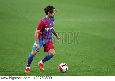Barcelona, Spain. 08th August 2021 . Alex Collado Of Fc Barcelona  During The Pre-season Friendly Ma