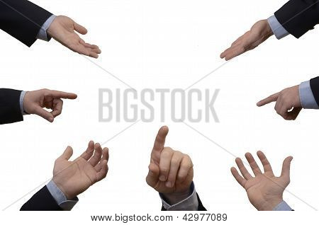 Different Hands And Fingers / Business Man