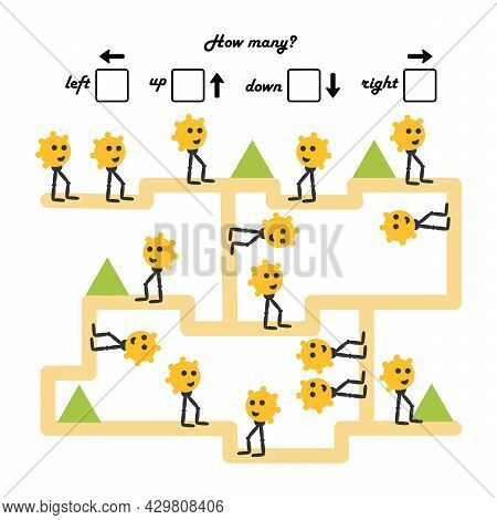 Children\'s Educational Game. Find The Smallest Object. Size Game. For Preschool Children. Cartoon V