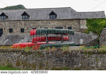 Cotehele Quay.cornwall.united Kingdom.july 23rd 2021.the Discovery Centre At Cotehele Quay In Cornwa