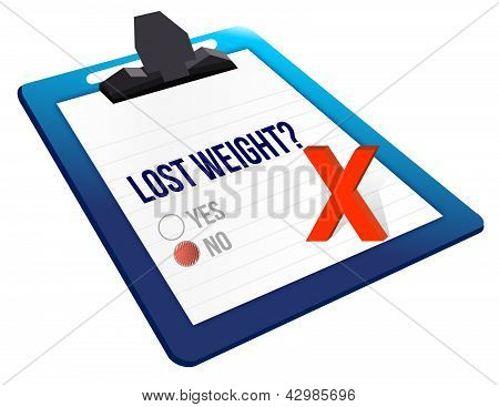 Lost Weight Yes Or No Selection