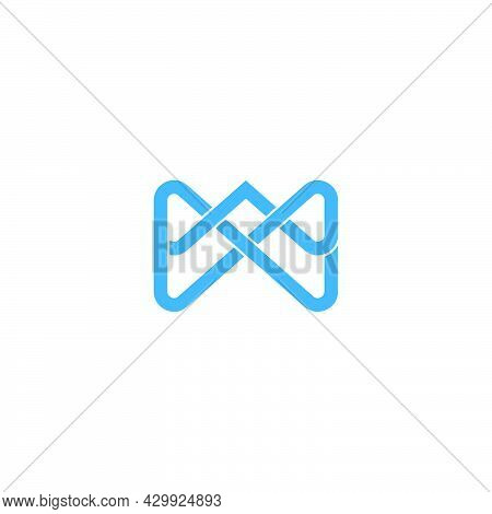 Letter Xm Simple Linear Infinity Logo Vector