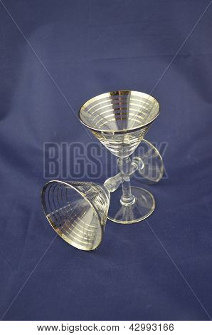 실버 테 칵테일 안경