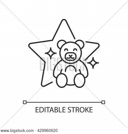 Children Show Linear Icon. Kids Entertainment Performance. Teletoon Genre. Family Animation. Thin Li