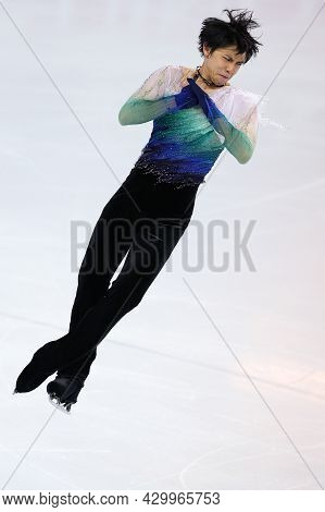 Marseille, France - December 10, 2016: Yuzuru Hanyu Of Japan Performs During Mens Free Skating Event