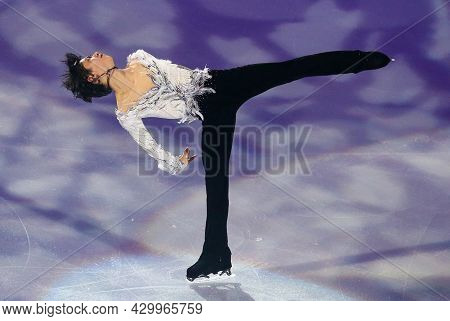 Marseille, France - December 11, 2016: Yuzuru Hanyu Of Japan Performs During The Exhibition Gala Eve